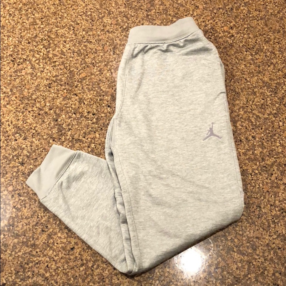 Jordan Heathered Grey Jogger Sweatpants